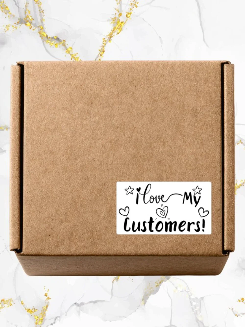 100 Thank you Stickers for Packaging | Small Business Labels